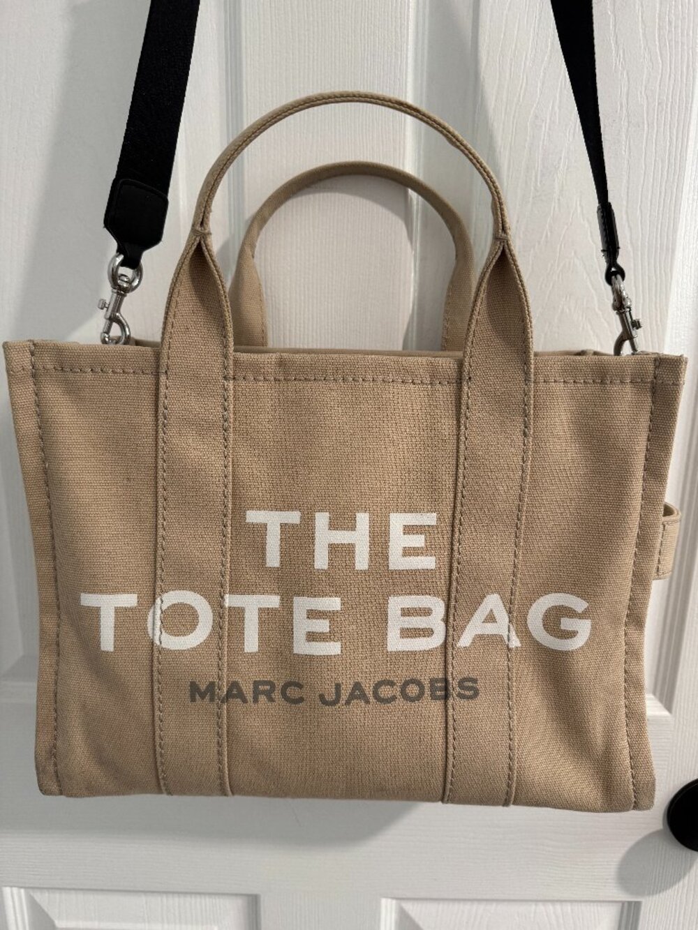 Large Tan Canvas Marc Jacobs The Tote Bag